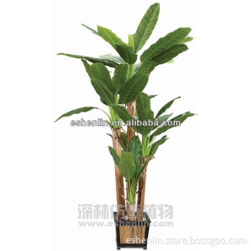 make fake artificial big banana trees